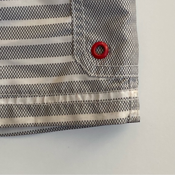 Boys Swim Trunks Size 24 months 2T Sharks Swimwear Baby Shorts Stripes Lined - Picture 3 of 11